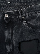 DOLCE & GABBANA - Distressed & Layered Denim Jeans