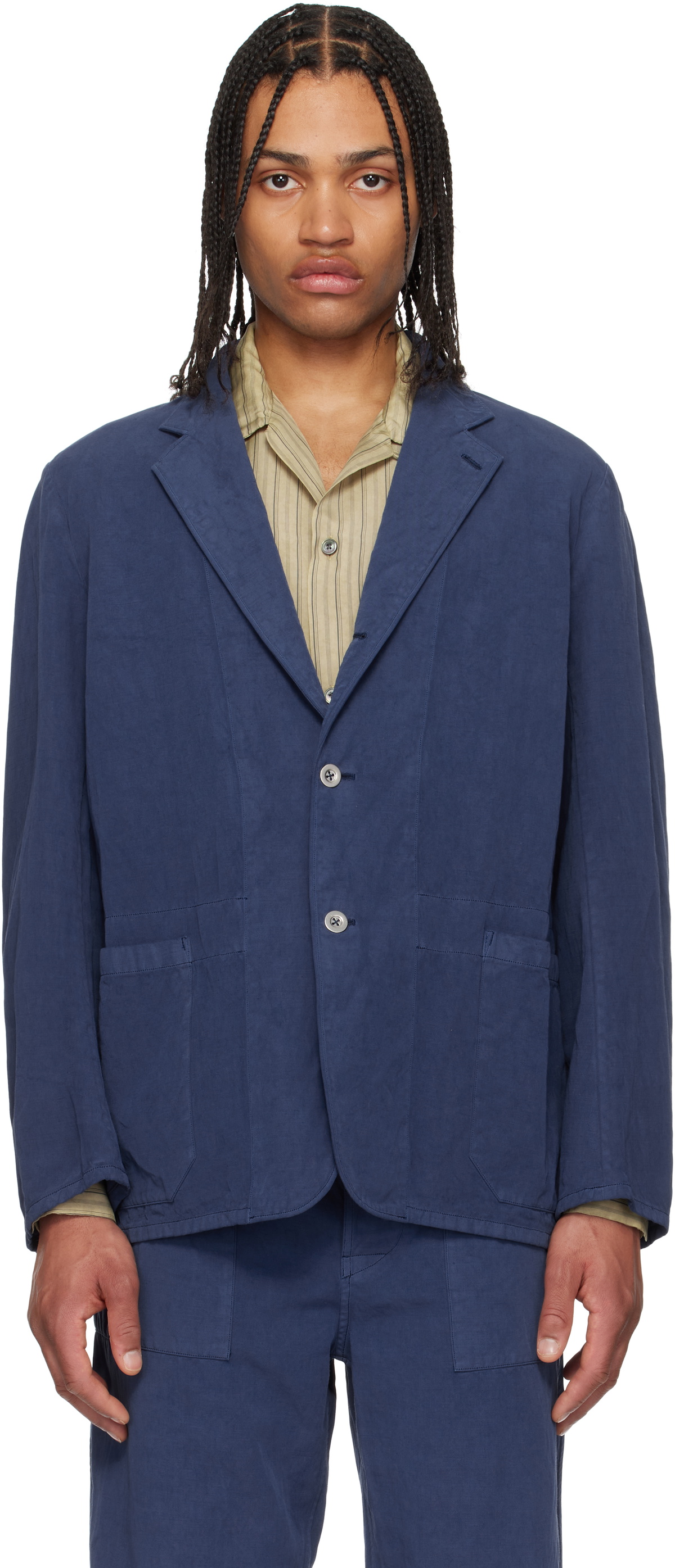 SHIPS×Kaptain Sunshineミリタリージャケット ネイビー KAPTAIN SUNSHINE Navy Coverall Jacket Kaptain Sunshine