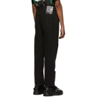 Raf Simons Black Classic Fit Turn-Up Jeans