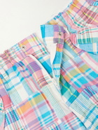 Beams Plus - Beach Straight-Leg Patchwork Checked Cotton Cargo Shorts - Multi