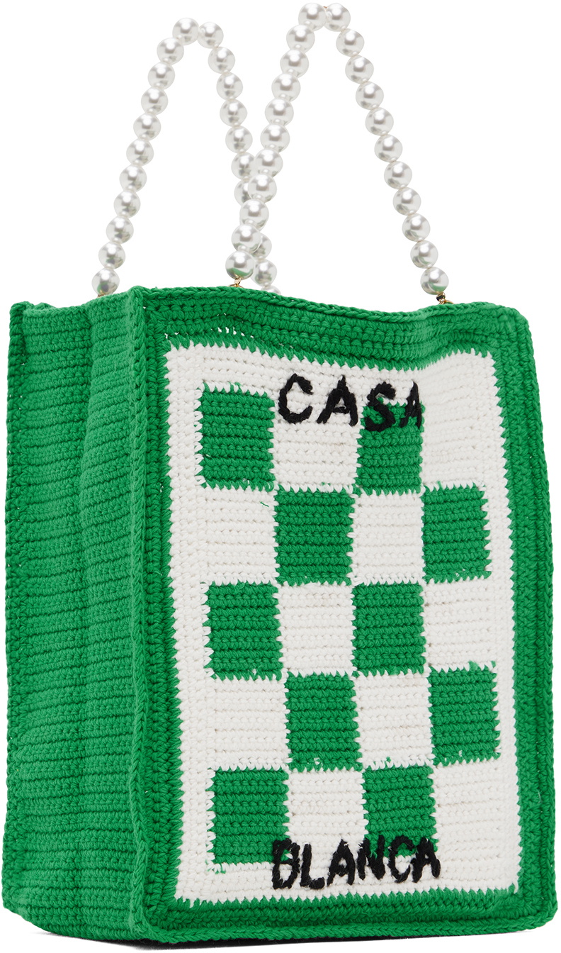 Casablanca Green Crochet Bag Casablanca