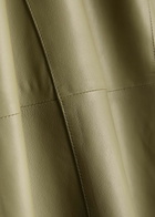 Arma Indrina Panelled Leather Midi Skirt Sage