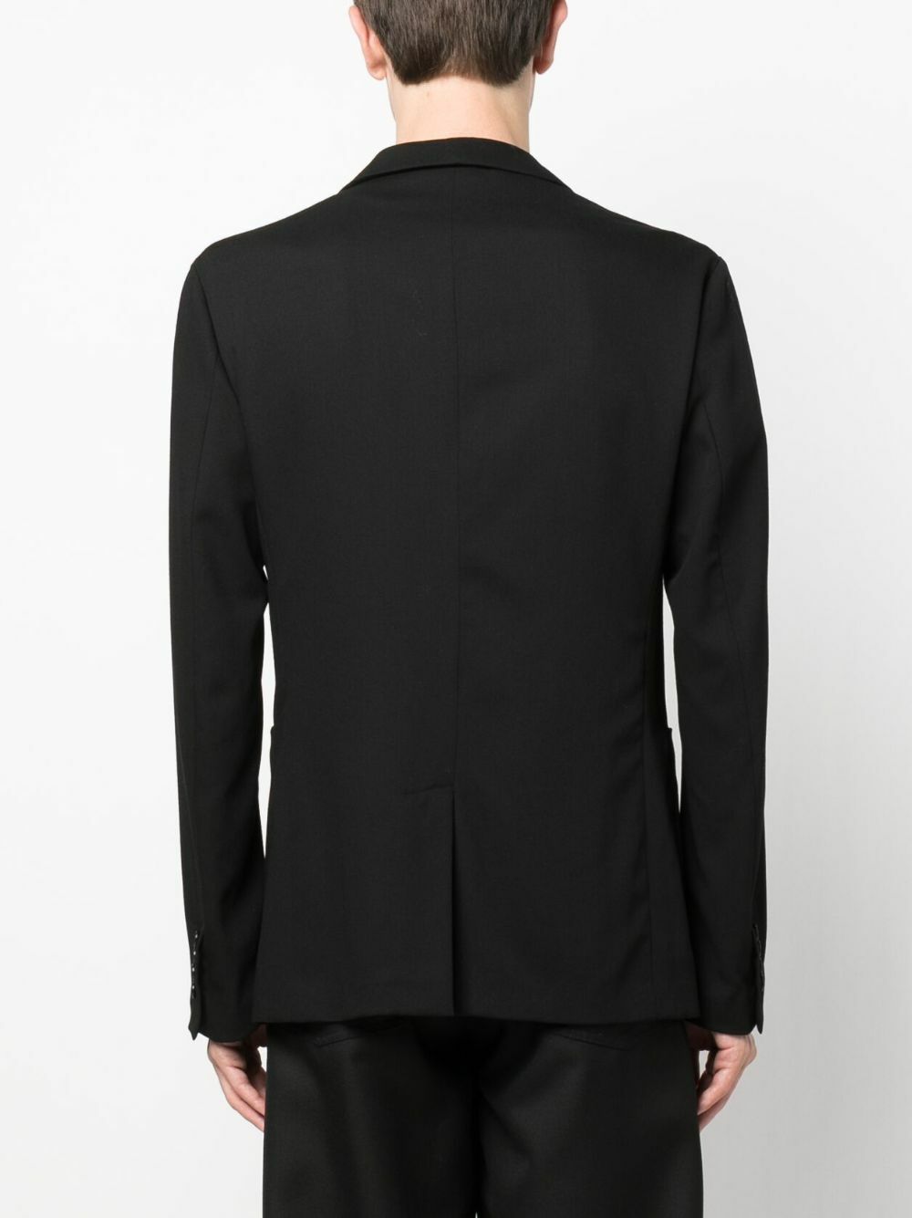 Meta Campania Collective Black Single-Breasted Wool Blazer