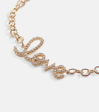 Sydney Evan Love 14kt yellow gold and diamonds chainlink bracelet