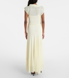 Proenza Schouler Tamara draped crêpe jersey maxi dress