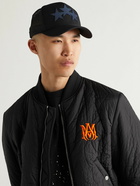 AMIRI - Leather-Trimmed Cotton-Canvas and Mesh Trucker Hat