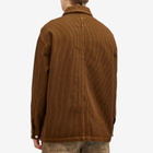 Polar Skate Co. Men's Hickory Stripe Ezra Jacket in Rust
