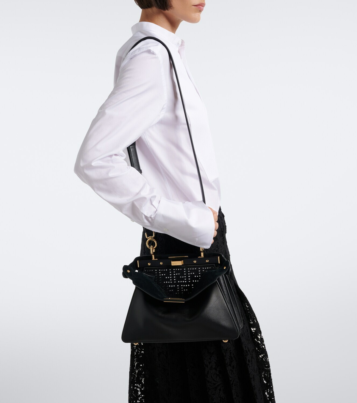Fendi Peekaboo Small leather top-handle bag