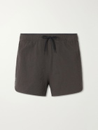 On - Performance Volt Crinkled-Jacquard Recycled-Shell Running Shorts - Brown