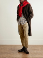 Auralee - Finx Straight-Leg Cropped Cotton-Twill Chinos - Neutrals