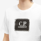 C.P. Company Men's Label Logo T-Shirt in Gauze White