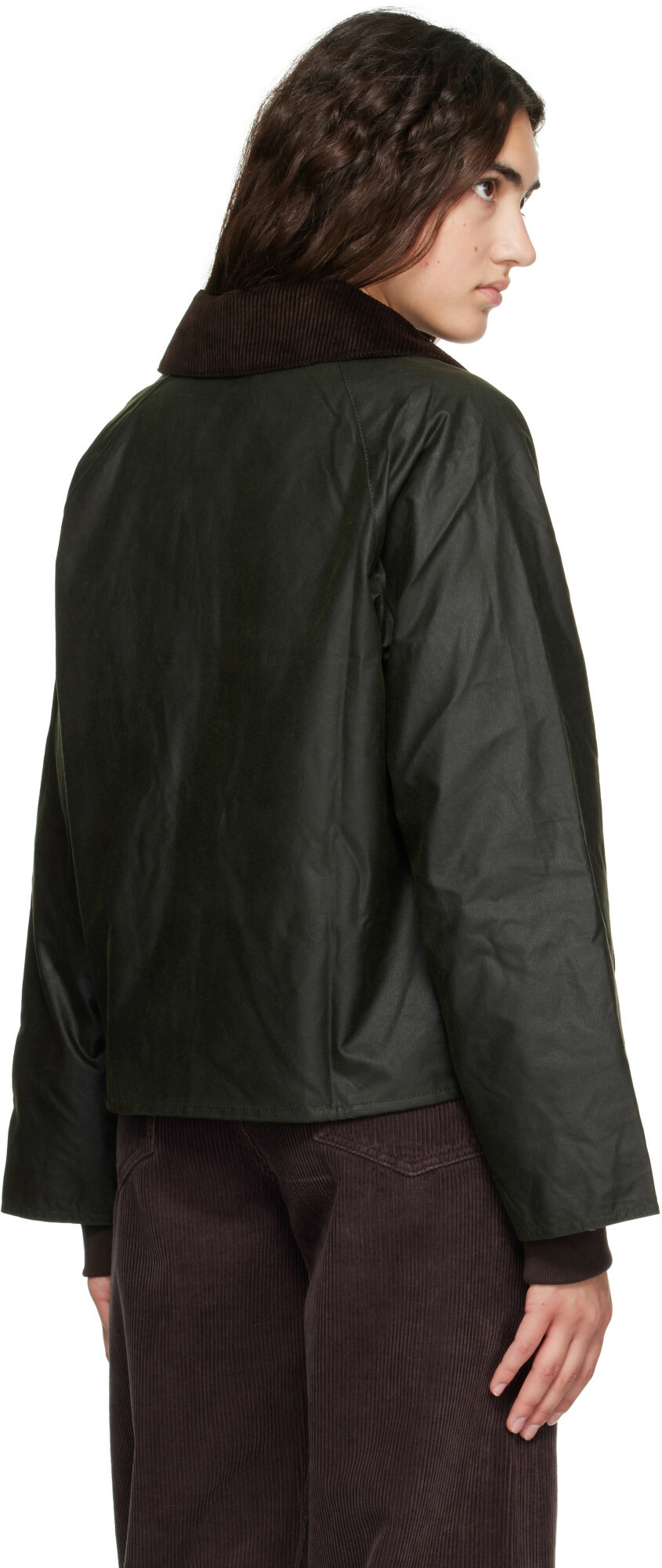 Barbour Green Arlene Waxed Jacket