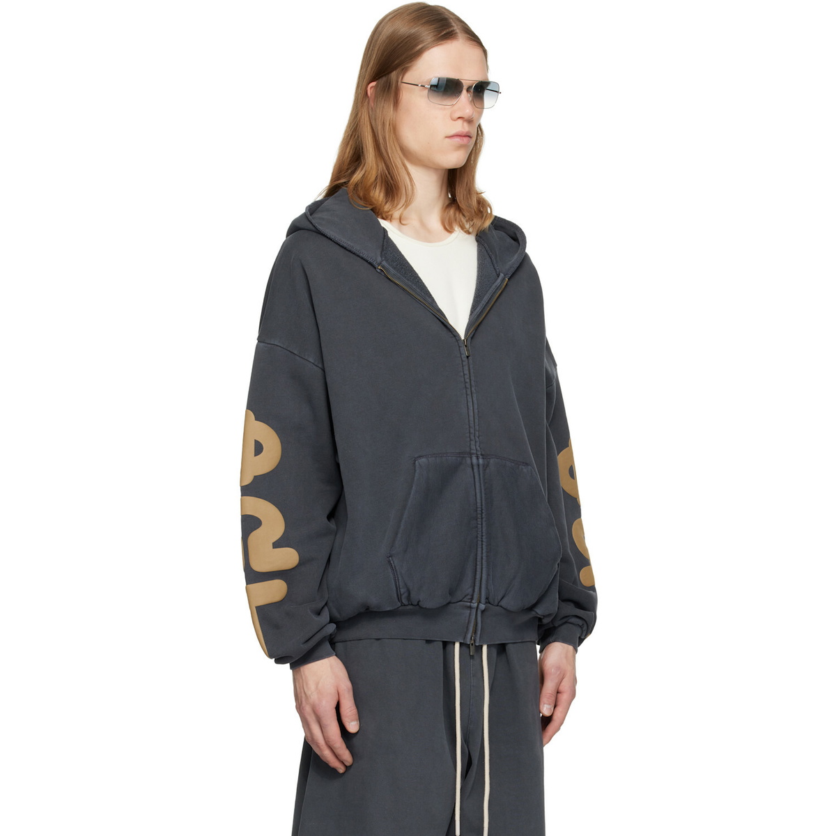 Fear of God ESSENTIALS Gray 90's Zip-Up Hoodie