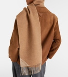 Prada Symbole wool and cashmere scarf
