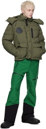 Moncler Grenoble Green Bootcut Ski Pants