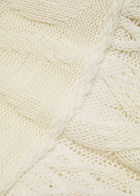 Akyn Peace Cable-knit Merino Wool-blend Jumper Ivory