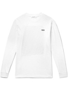 Wood Wood - Mark Vortex Printed Organic Cotton-Jersey T-Shirt - White