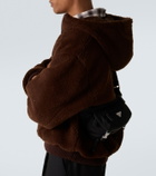 Prada Re-Nylon leather-trimmed belt bag