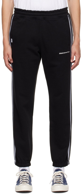 Photo: thisisneverthat Black Cotton Track Pants