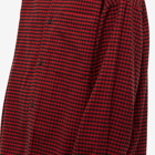 Balenciaga Men's Reversible Oversized Check Overshirt in Red