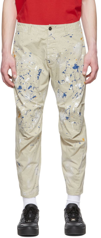 Photo: Dsquared2 Beige Cotton Trousers