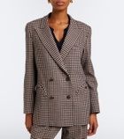 Blazé Milano Everynight checked wool and cashmere blazer