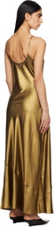 Silk Laundry Gold 1996 Midi Dress