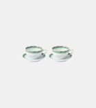 Dolce&Gabbana Casa Majolica set of 2 teacups and saucers