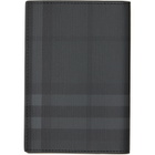 Burberry Gray City Check Passport Holder
