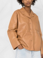 LOEWE - Anagram Patch Leather Pyjama Blouse