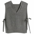 Beams Boy Women's Knitted Vest Top in Charcoal.G 