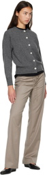&Daughter Gray Ada Crewneck Cardigan