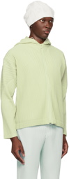 HOMME PLISSÉ ISSEY MIYAKE Green Monthly Color April Hoodie