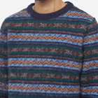 Howlin by Morrison Men's Howlin' A Day in the Wool Fair Isle Crew Knit in Navy