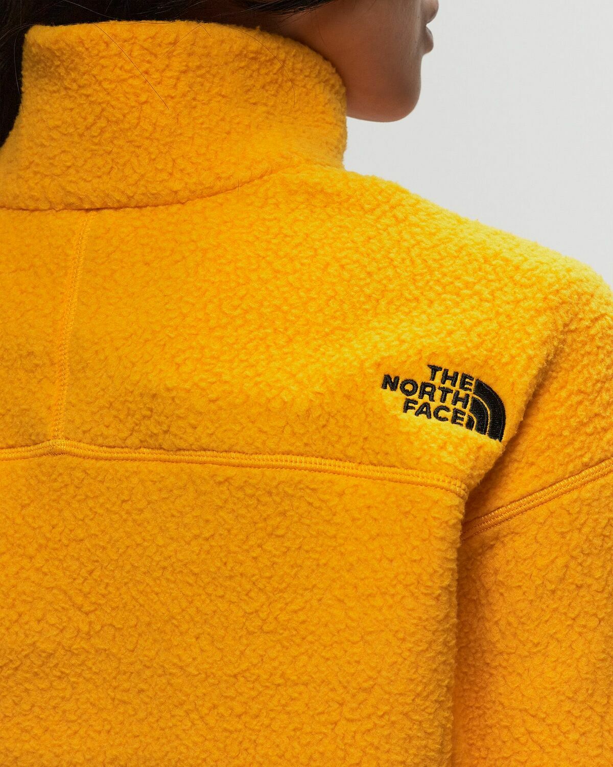 The North Face CROP HIGH PILE FLEECE yellow Womens Fleece Jacket