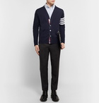 Thom Browne - Striped Wool Cardigan - Men - Navy