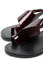 A.emery Milne Patent Leather Sandals Burgundy