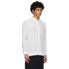 Homme Plisse Issey Miyake White Edge Shirt