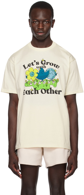 Photo: adidas Originals Off-White 'Let's Grow With Each Other' T-Shirt