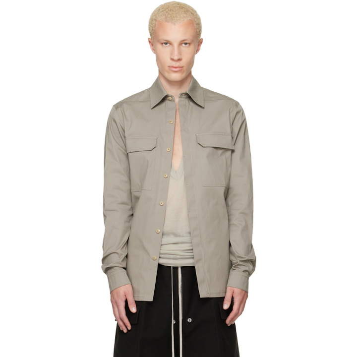 Photo: Rick Owens Gray Tower Work Shirt