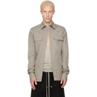 Rick Owens Gray Tower Work Shirt
