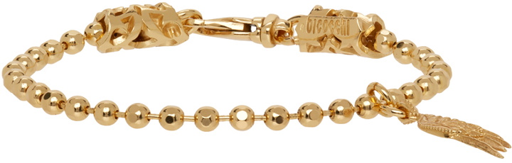 Photo: Emanuele Bicocchi SSENSE Exclusive Gold Wing Charm Bracelet