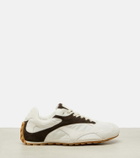 Bottega Veneta Orbit Flash suede-trimmed sneakers