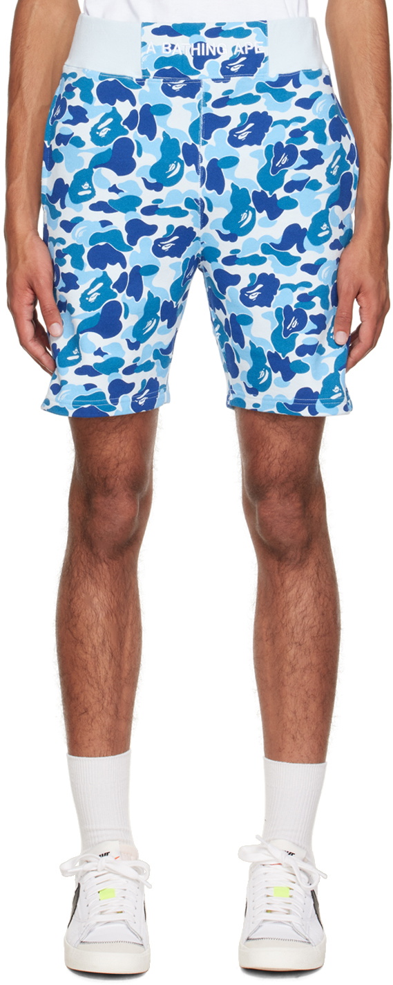 Bape blue shorts hotsell