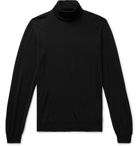 Incotex - Flexwool Rollneck Sweater - Black