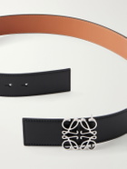 LOEWE - 4cm Anagram Reversible Leather Belt - Black