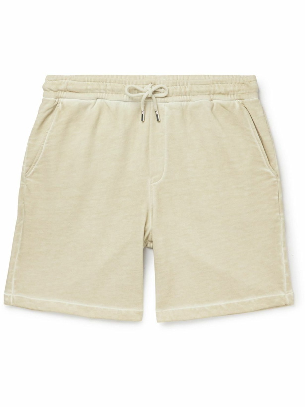 Photo: Mr P. - Cold-Dyed Organic Cotton-Jersey Drawstring Shorts - Neutrals
