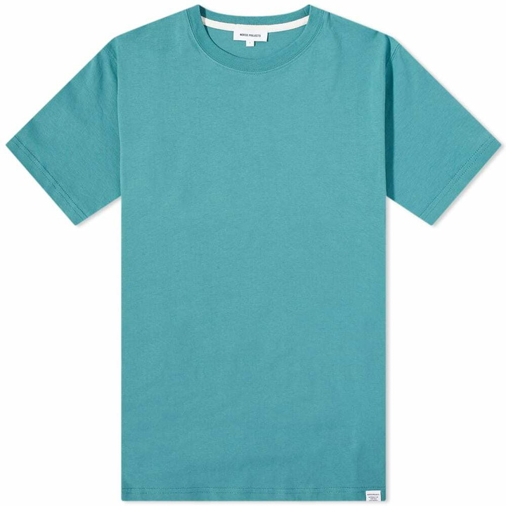 Photo: Norse Projects Men's Niels Standard T-Shirt in Sea Blue