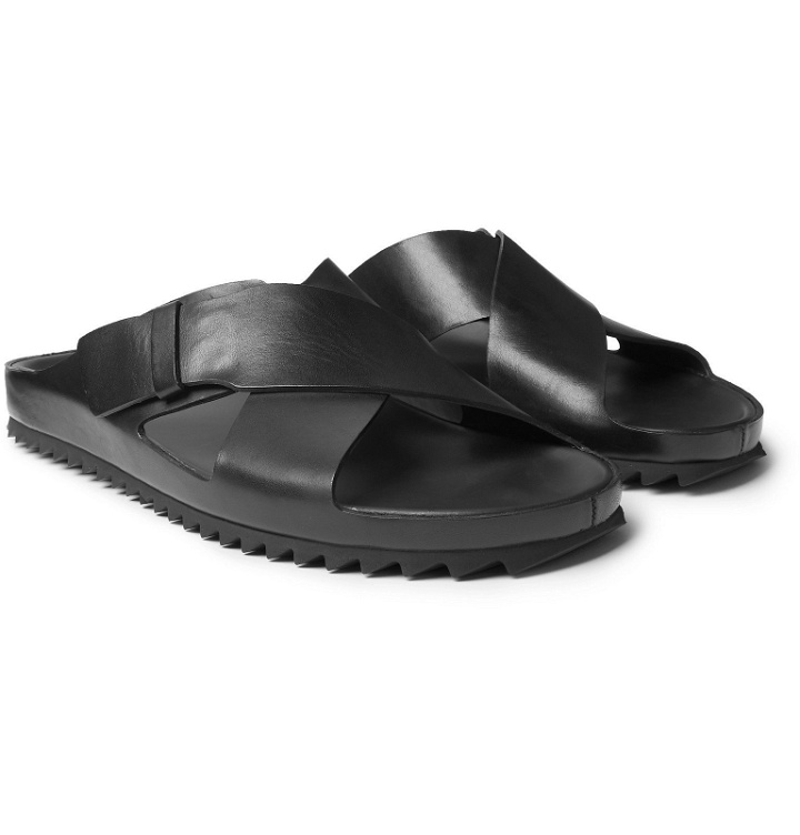 Photo: Officine Creative - Agora Leather Sandals - Black