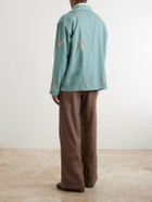 Kartik Research - Safari Embroidered Cotton Jacket - Green
